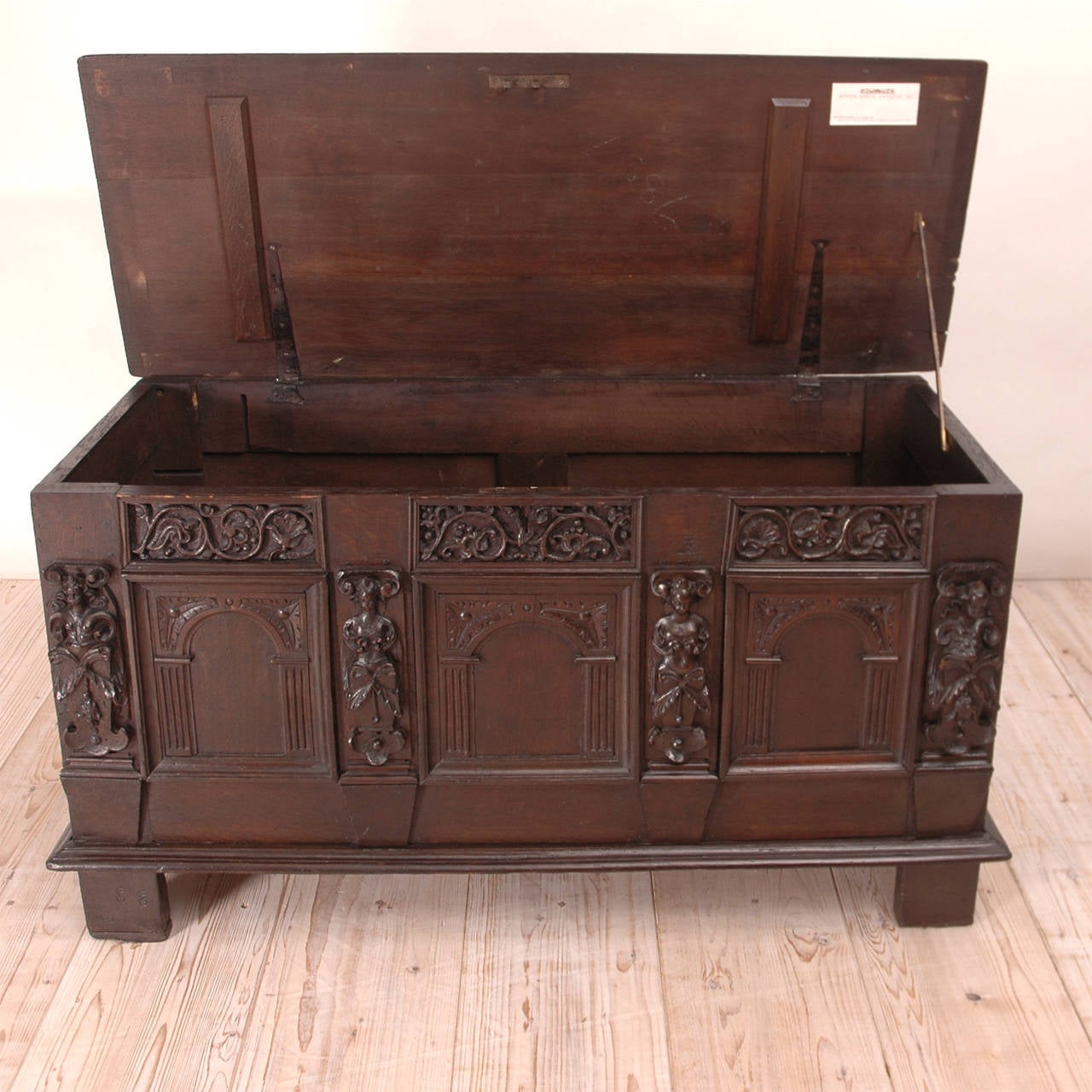 19th Century Neo-Renaissance Oak Blanket Chest