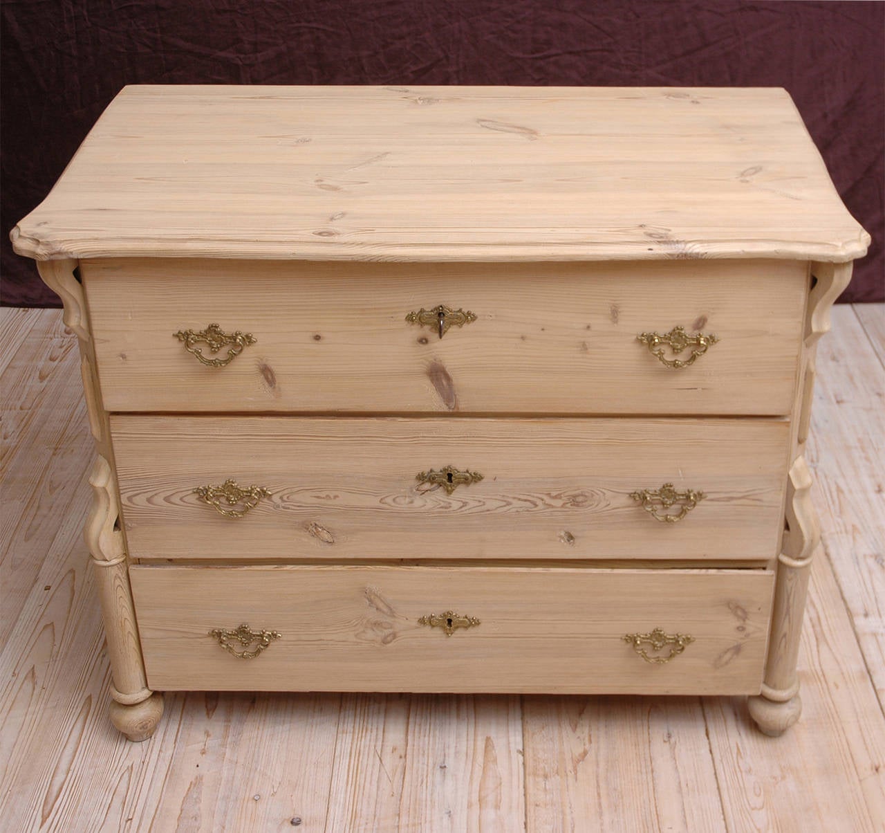 German 19th Century Louis Philippe Pine Chest of Drawers