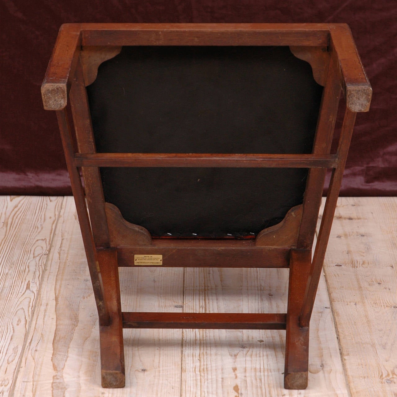 Set of Six 19th Century, George III Style Chairs in Mahogany with Leather Seats 3