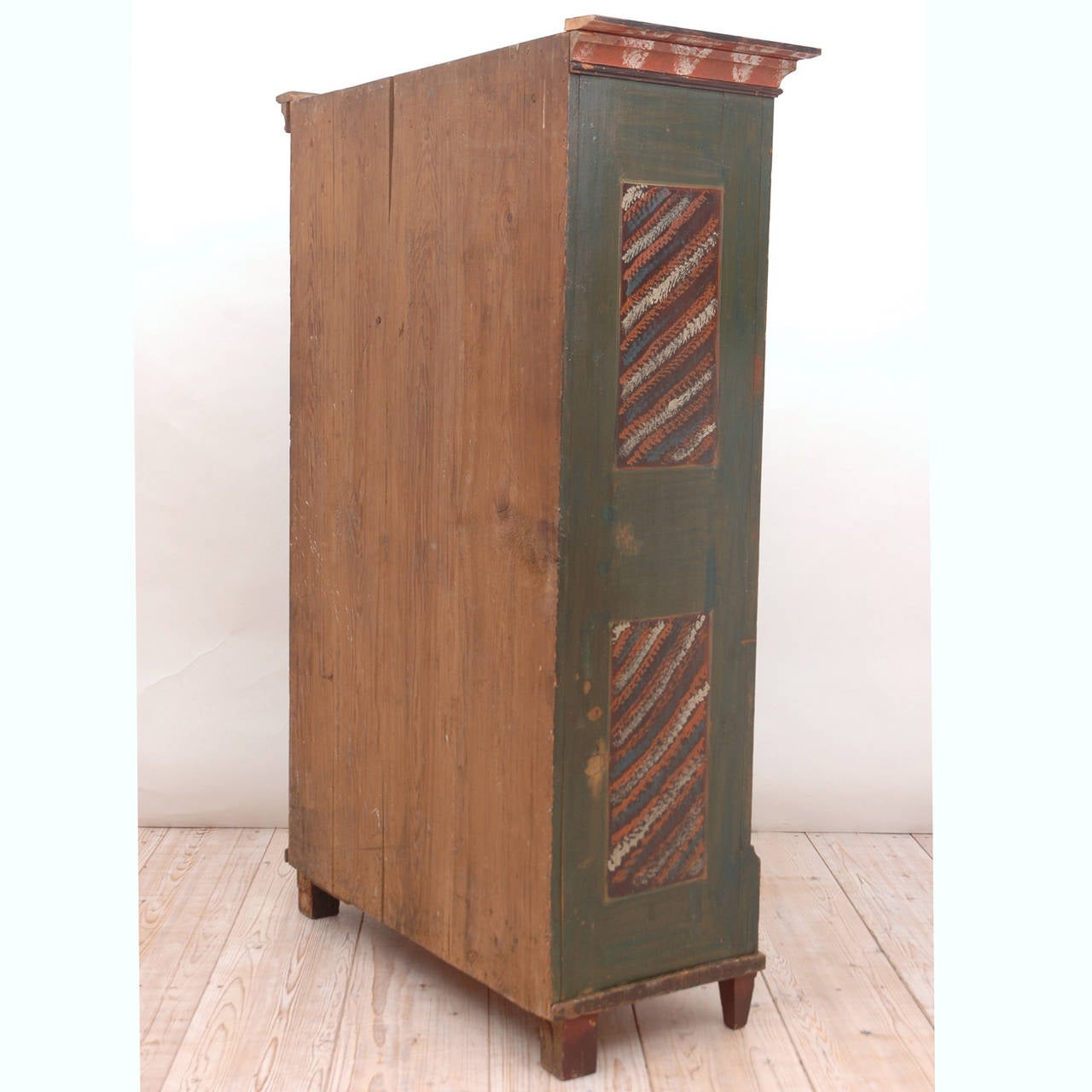 18th Century Painted Dower Armoire from Alsace Lorraine 2