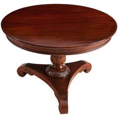 Round Center Pedestal Table, Northern Europe, circa 1880