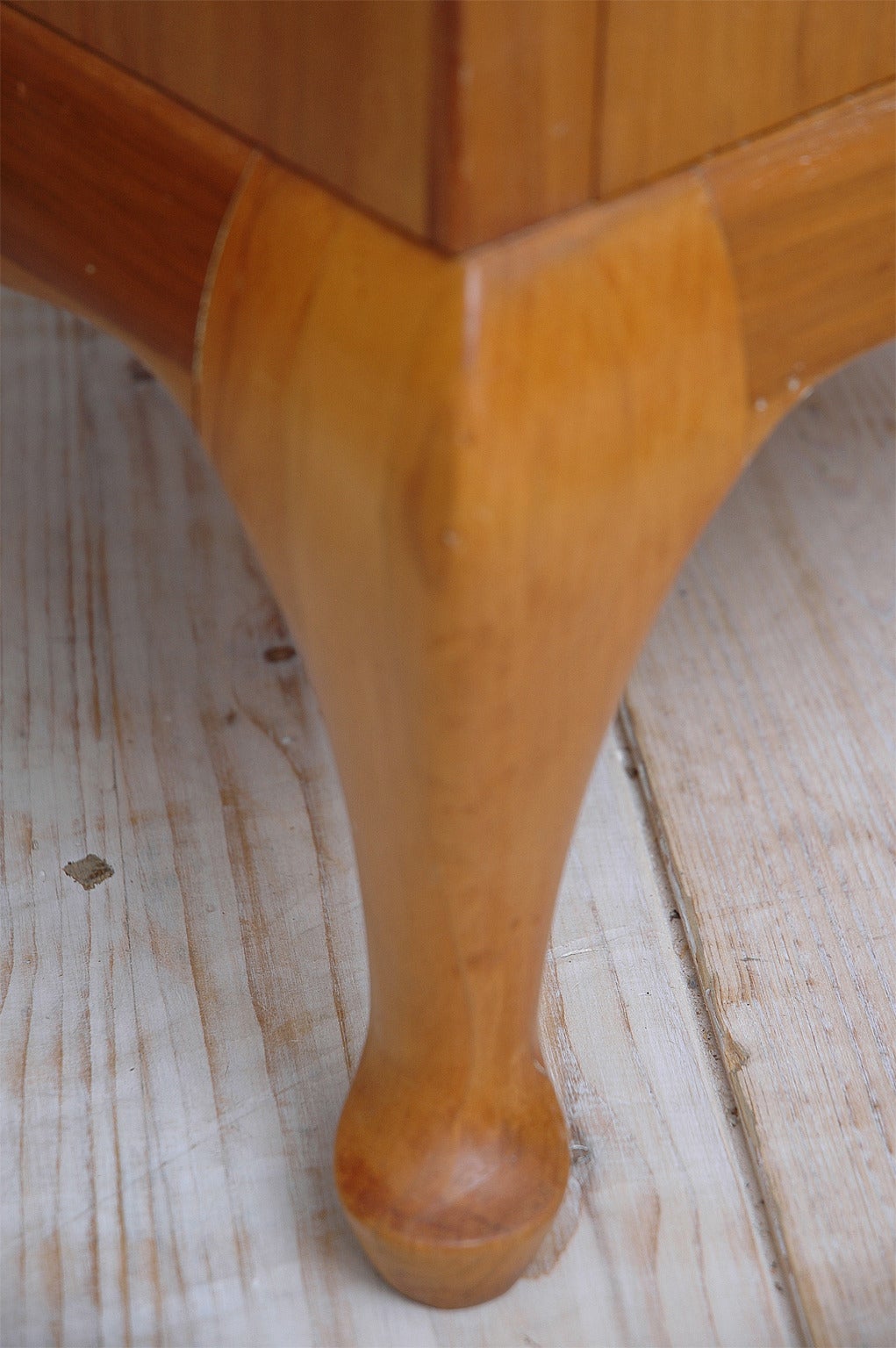 20th Century Small Cherry Nightstand with Marble Top, circa 1910