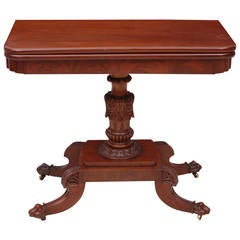 American Federal Center Pedestal Games Table, circa 1815 10
