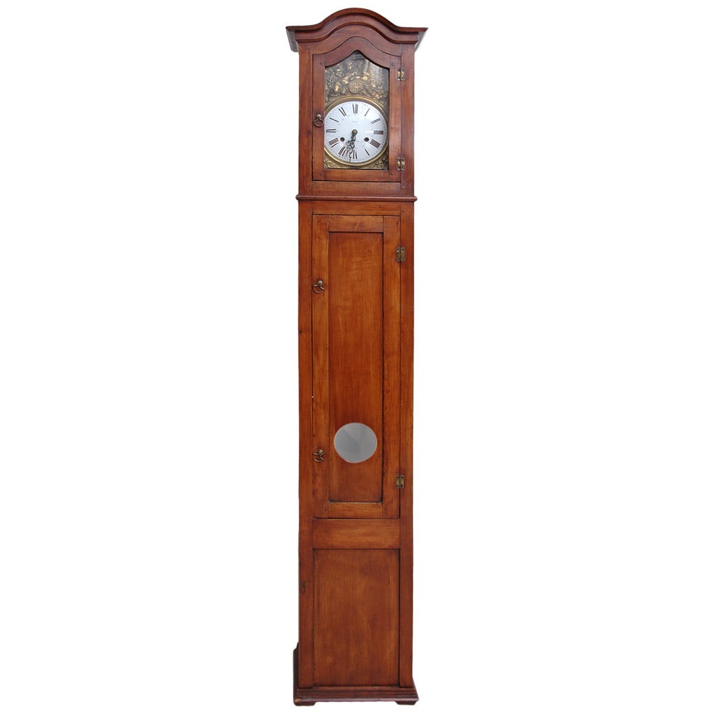 19th Century French Country Long Case Clock