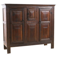 English Oak Court Cabinet