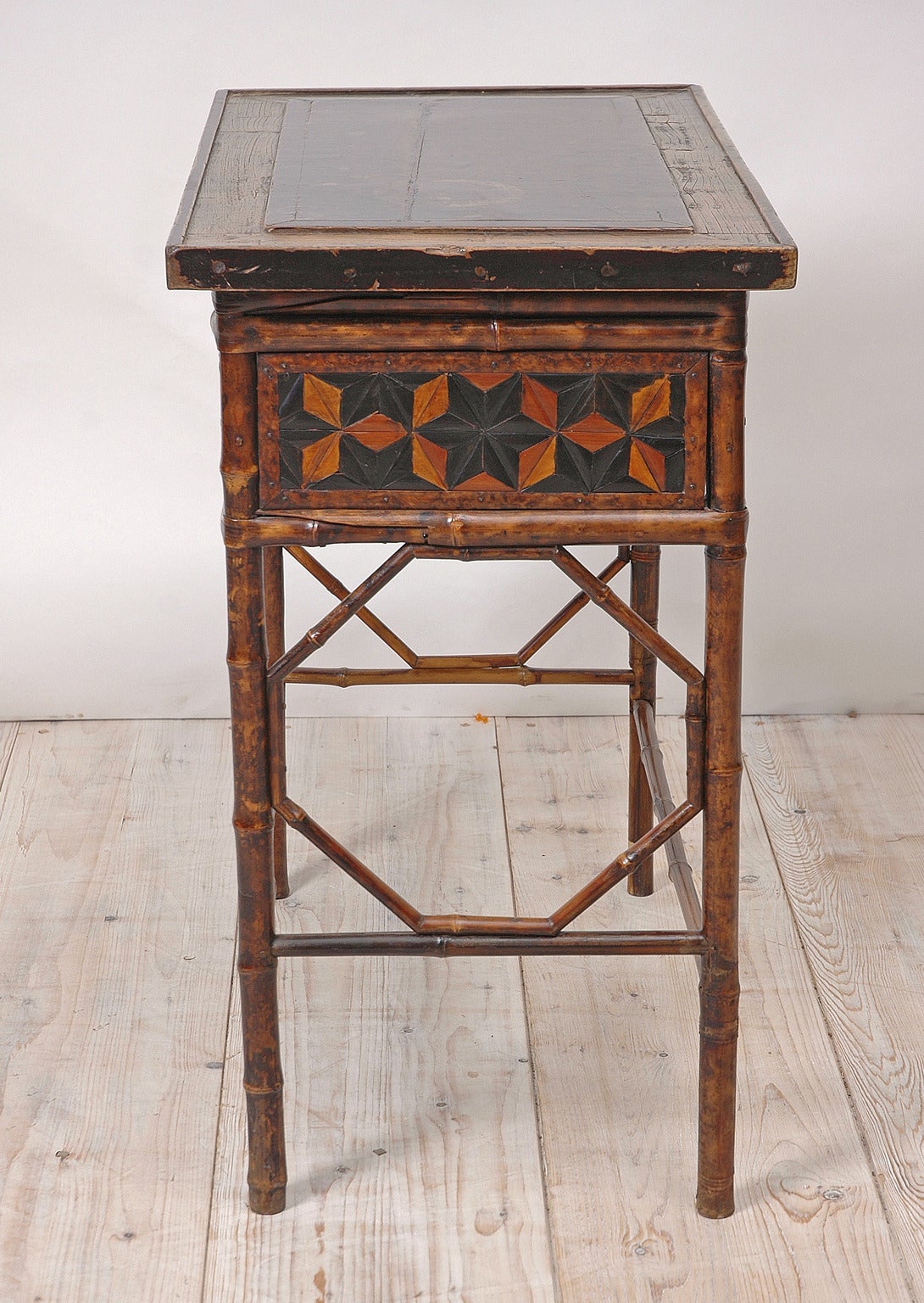 18th Century Bamboo Side Table 1