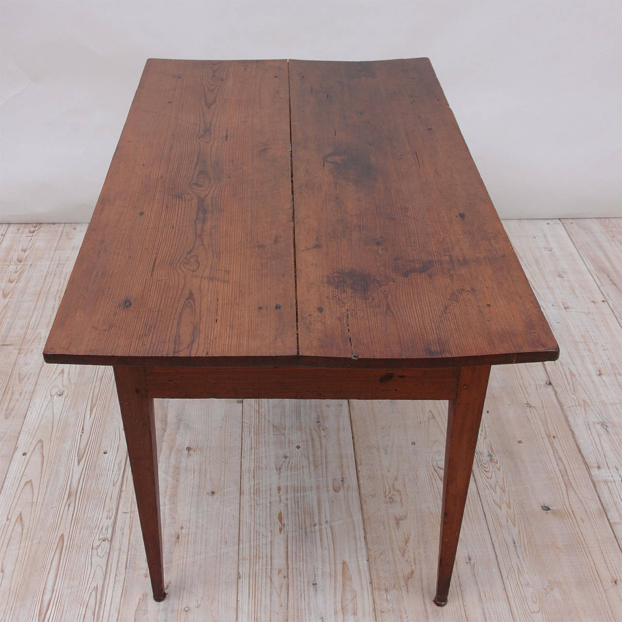 Oiled 18th Century Country French Pine Table Kitchen Work Table