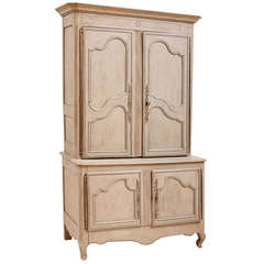 18th Century Painted French Provincial Buffet à Deux Corps in Oak 12