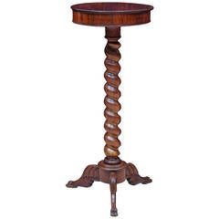 Antique 19th Century Small Rosewood Round Tripod Table