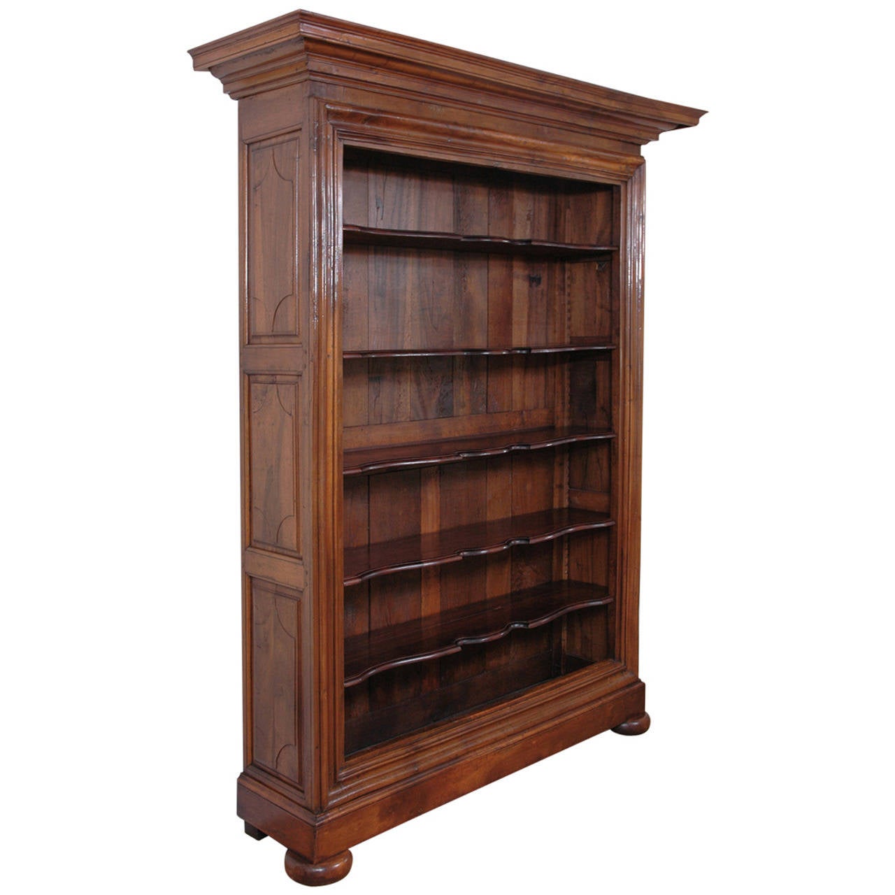 Large French Bookcase in Walnut at 1stDibs