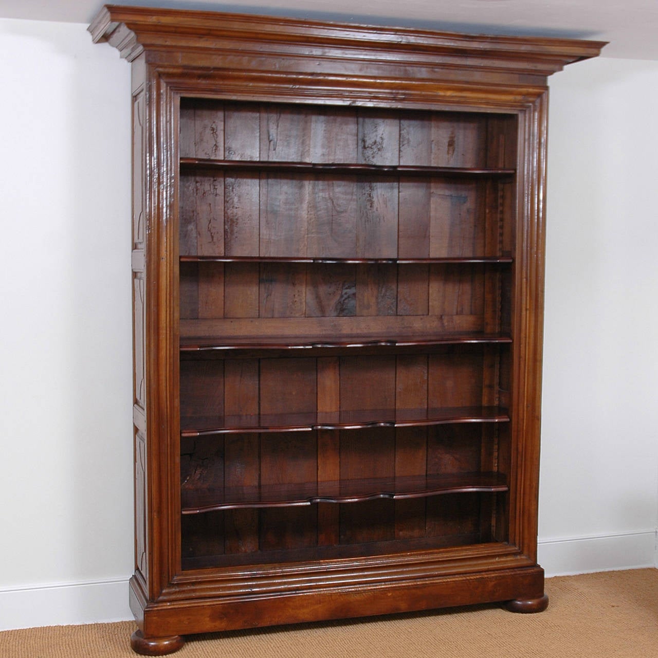 19th Century Large French Bookcase in Walnut