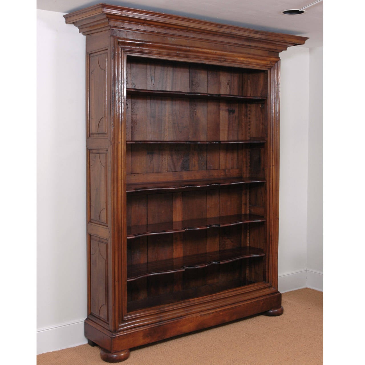 Large French Bookcase in Walnut 1