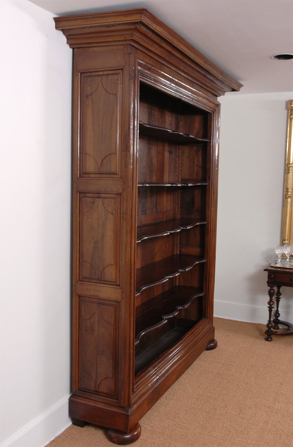 Large French Bookcase in Walnut 4