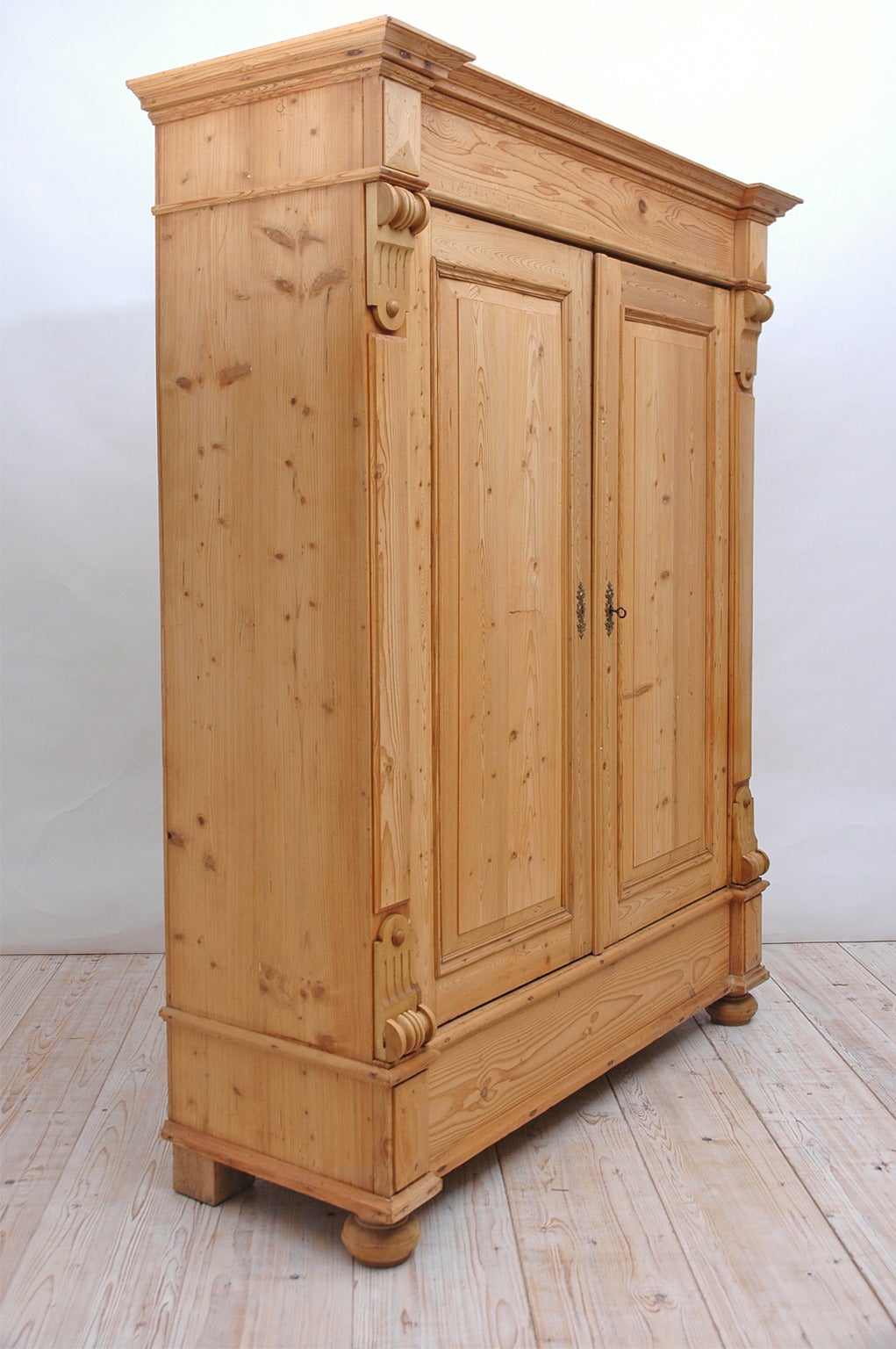 Antique Armoire in Pine from Europe, circa 1880 1