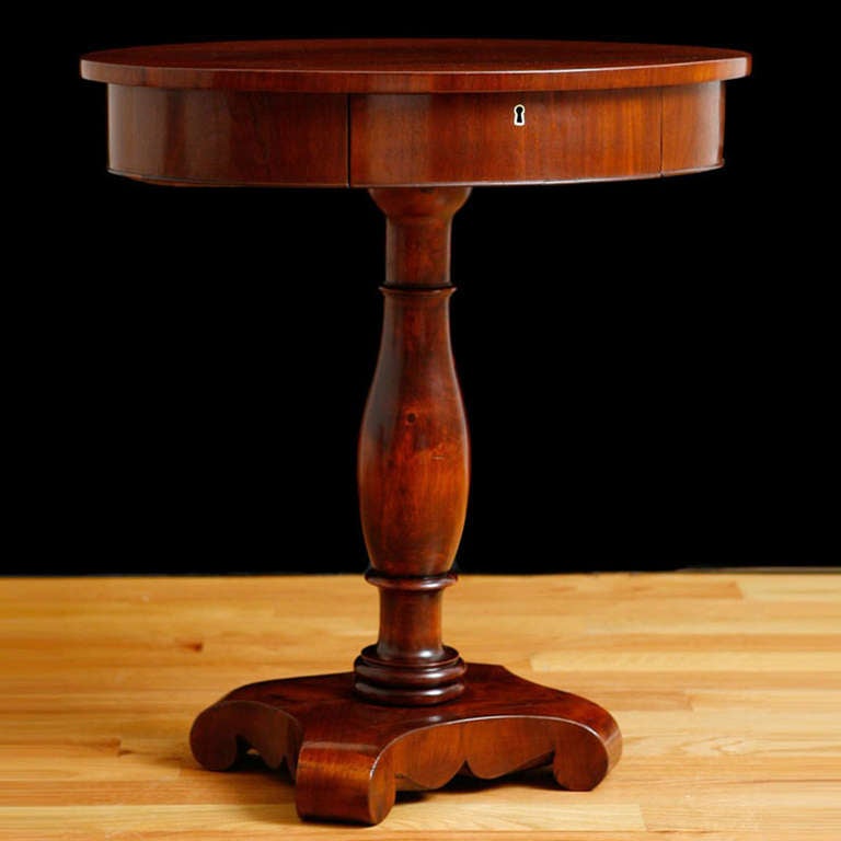 Oval Table with drawer in mahogany, Northern Europe, c. 1900

27