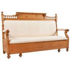 Antique North German Gründerzeit Sofa or Bench, circa 1885