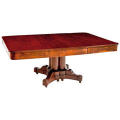 American Empire Cluster Base Dining Table, circa 1830