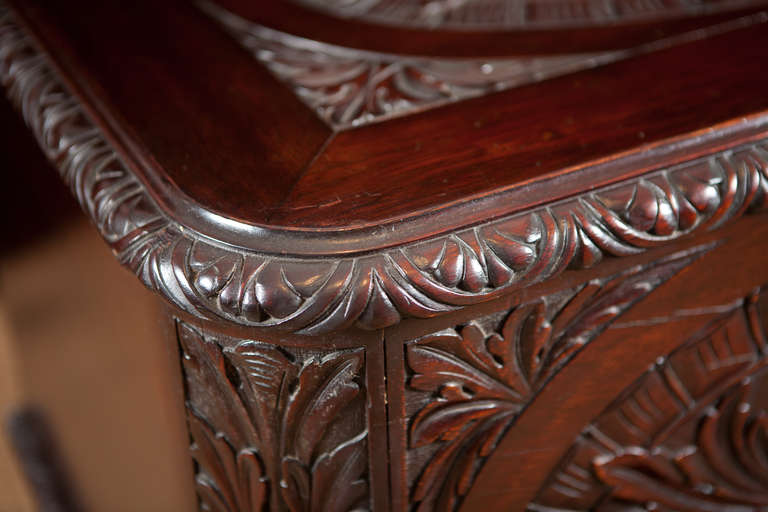 Anglo Caribbean Carved Chest in Mahogany 2