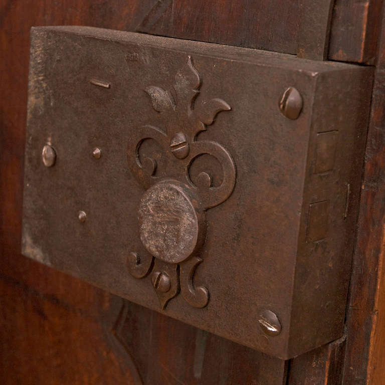 18th Century Period Louis XV French Lyonnaise Armoire in Figured Walnut 3