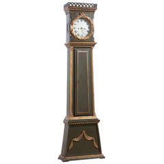 Danish Bornholm Painted Pine Tall Case Clock, circa 1825 4