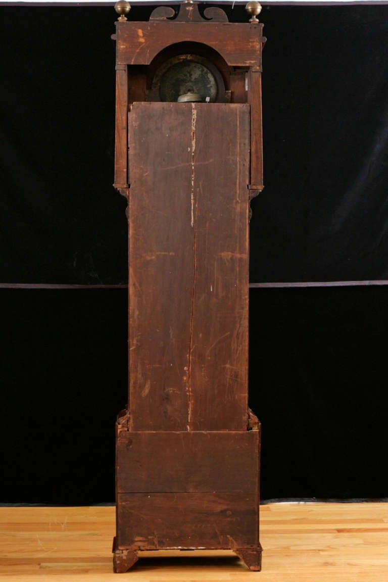 English Tall Case Clock by George Slater in Mahogany, circa 1830 For Sale 1