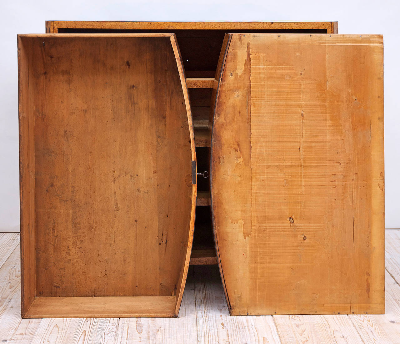 Empire Bow-Front Chest of Drawers in Burled Olivewood 1