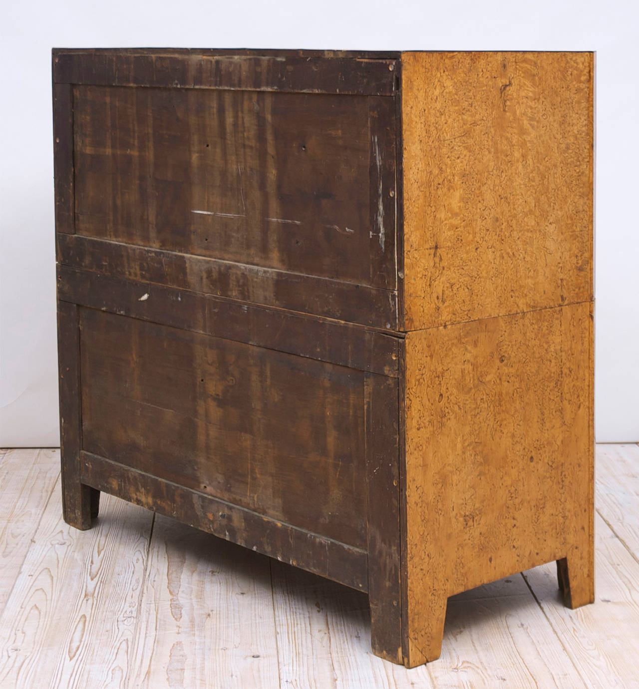Empire Bow-Front Chest of Drawers in Burled Olivewood 3
