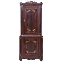 Empire or Early Biedermeier Corner Cupboard 3