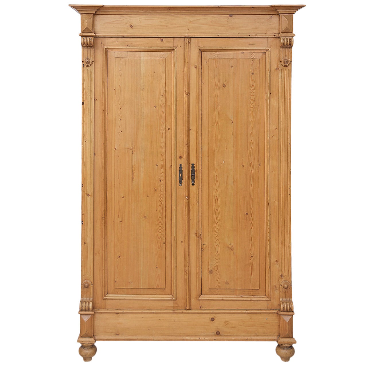 German19th Century Gründerzeit Pine Armoire