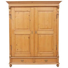 Large 19th Century Pine Armoire