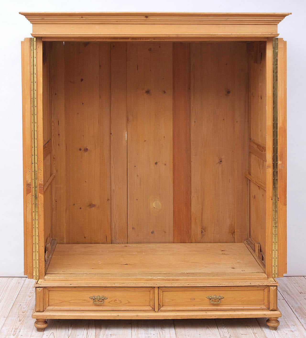 Country Large 19th Century Pine Armoire