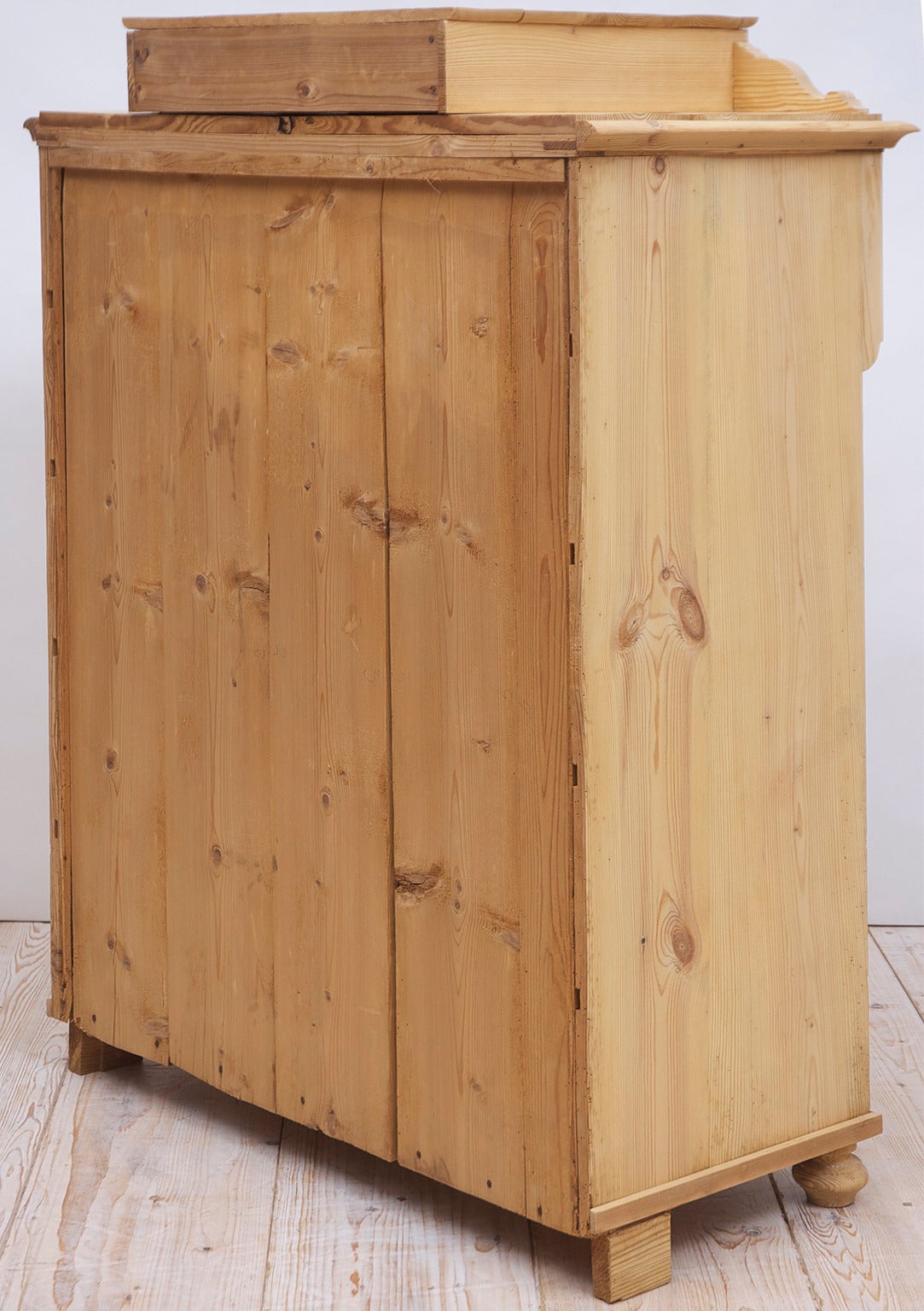 Tall Swedish Chest in Pine with Six Drawers, circa 1870 2