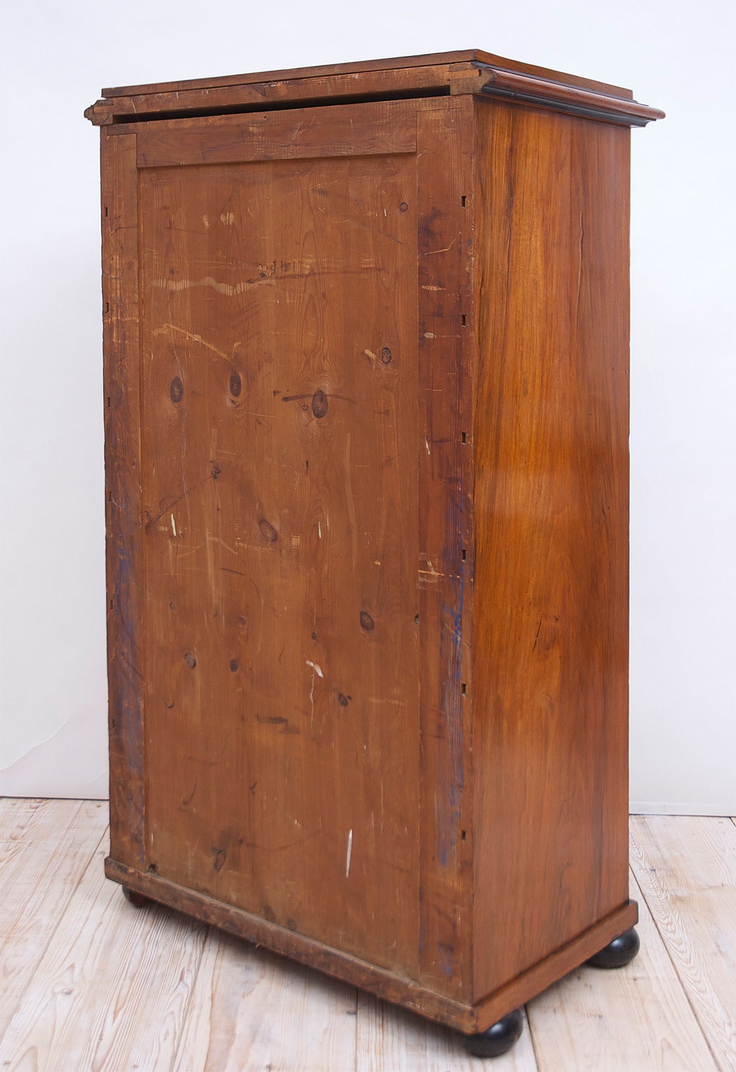 Scandinavian Tall Chest of Drawers in Figured Walnut with Original Hardware 2