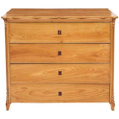 Large Austrian Biedermeier Chest of Drawers in Ash, circa 1815 5