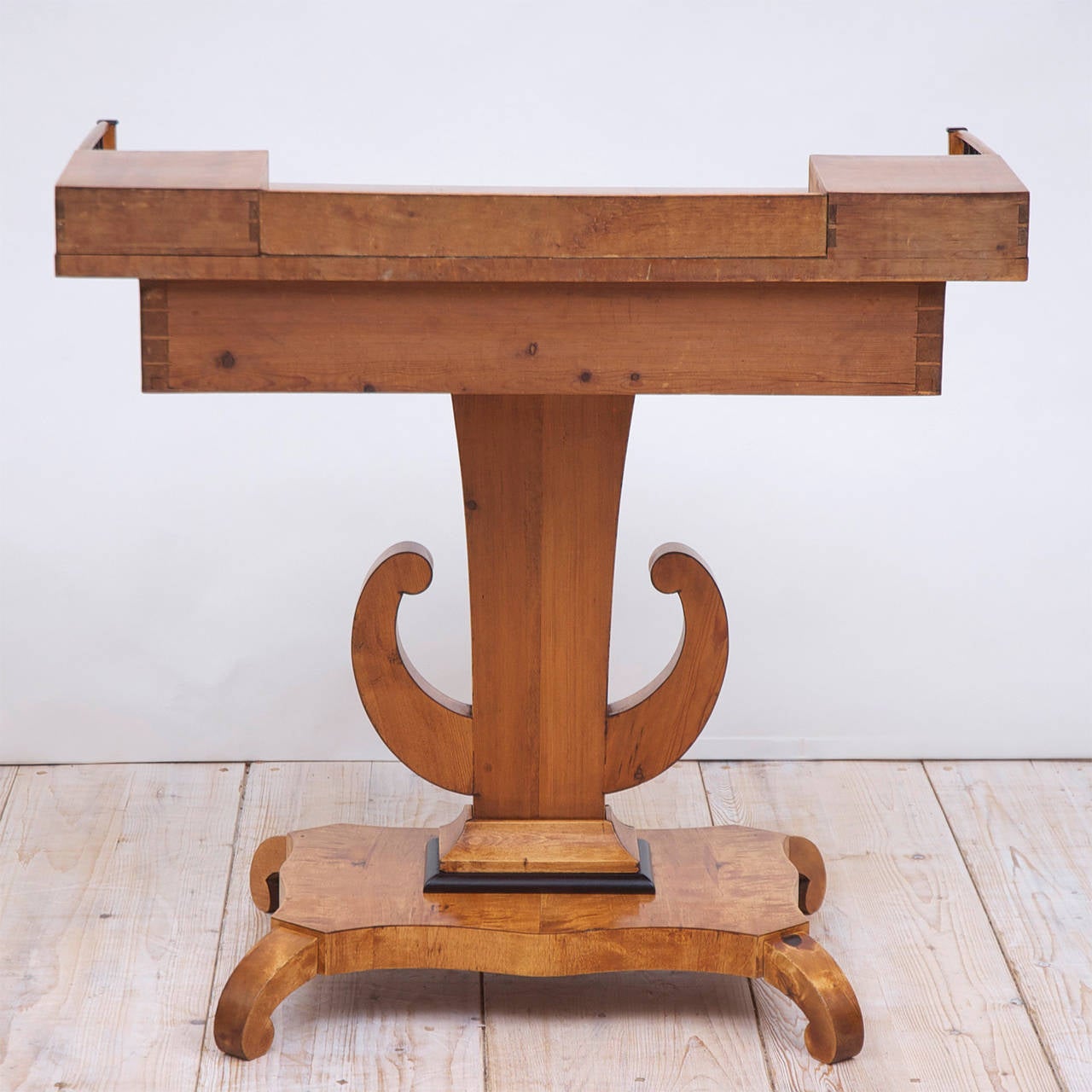 Swedish Karl Johan Biedermeier Writing Table in Birch, circa 1810 5