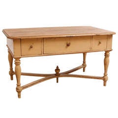 Swedish Period Gustavian Painted Farmhouse Table in original paint, circa 1800 10