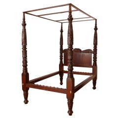 Very Fine Four-Poster American Empire Bed, Philadelphia, circa 1825 4