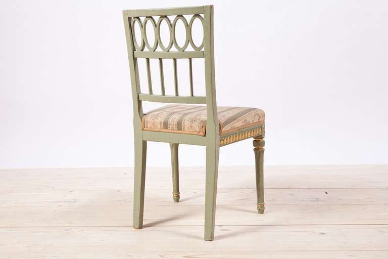 Set of 8 (Eight) Swedish Late Gustavian Dining Chairs 2