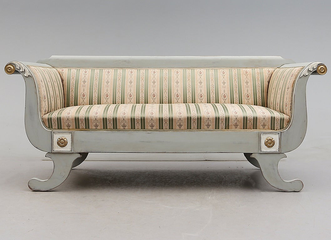 Swedish Empire Painted Sofa, circa 1825