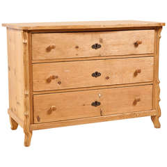 German Louis Philippe Chest of Drawers in Pine, c. 1850