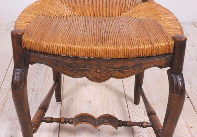 Set of Eight French Provincial Louis XV Dining Chairs, circa 1830 2