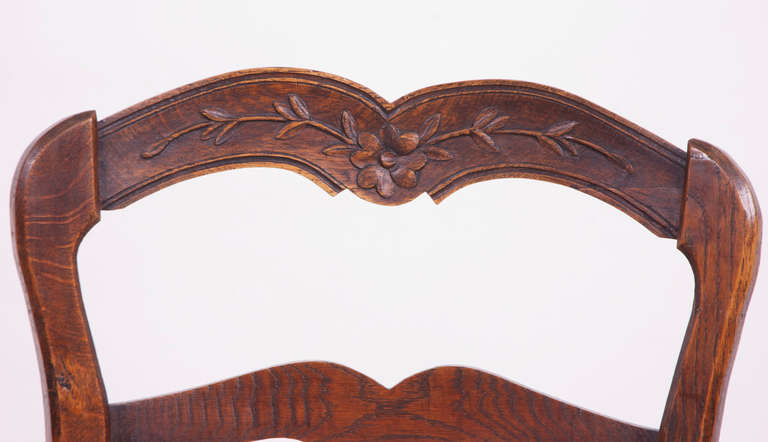 Set of Eight French Provincial Louis XV Dining Chairs, circa 1830 3