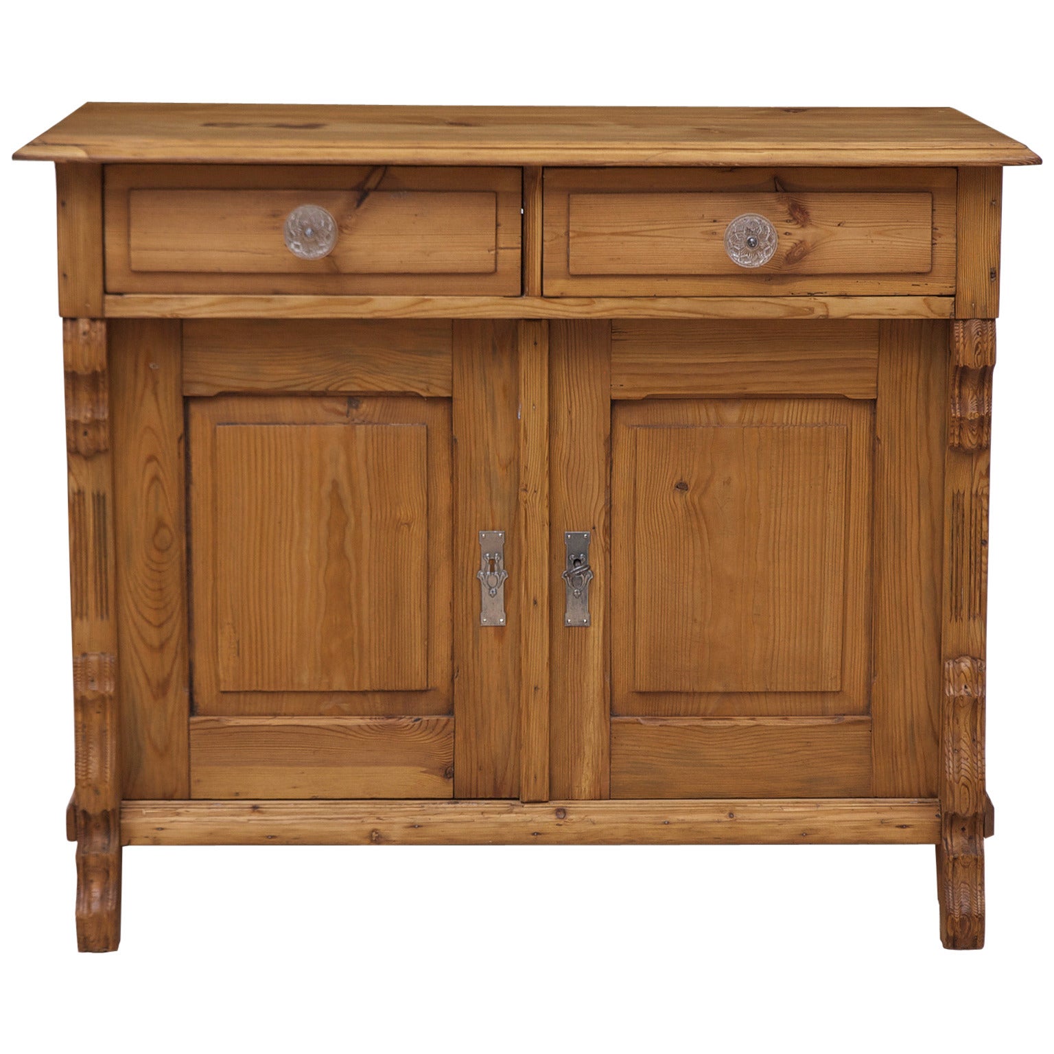 Pine German Louis Philippe Cabinet, circa 1850