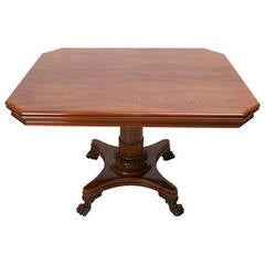 Fine Danish Empire Table in Cuban Mahogany