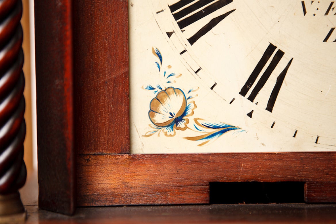 Brass Tall Case Grandfather Clock by Nathaniel Edgecombe, Bristol, England, circa 1835