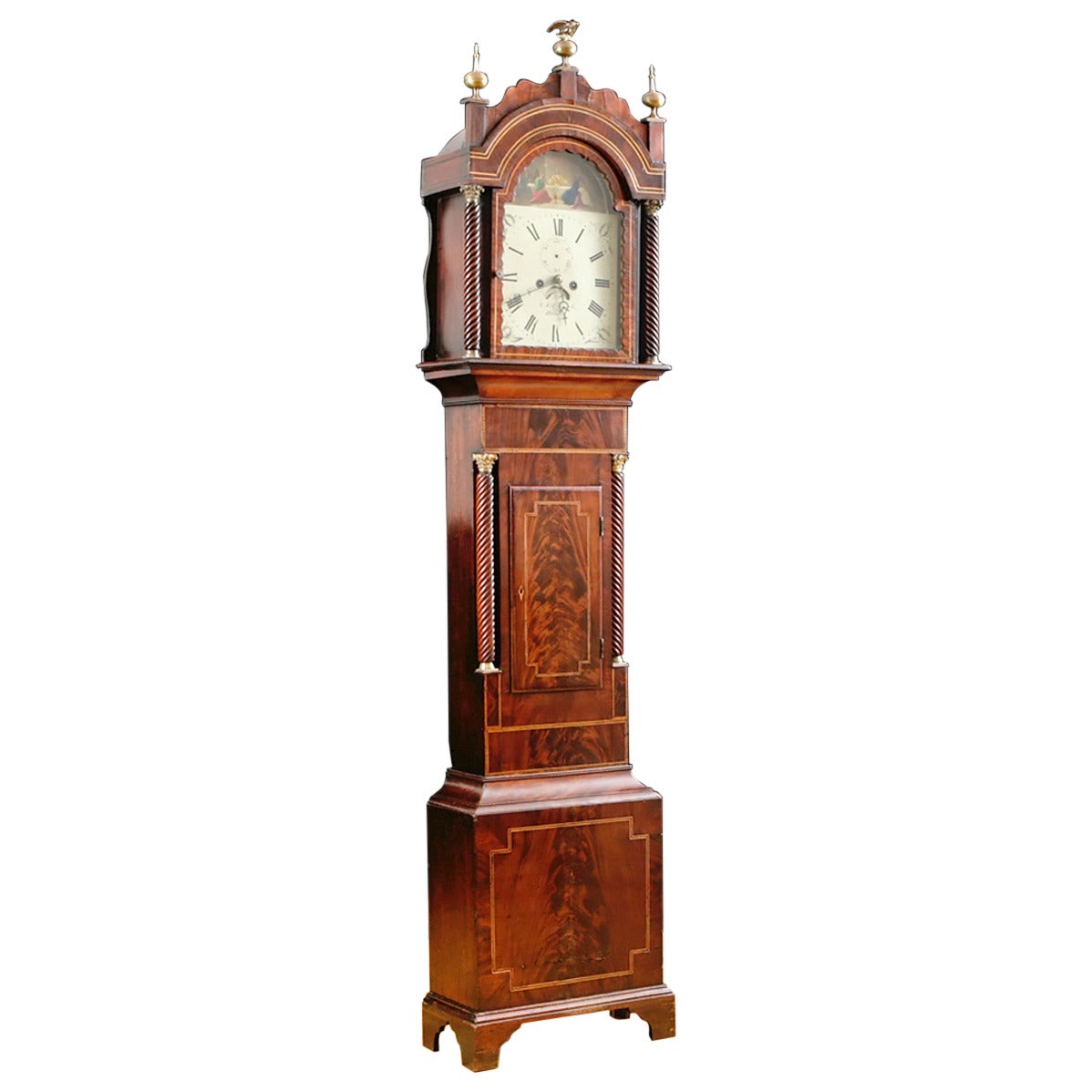 Tall Case Grandfather Clock by Nathaniel Edgecombe, Bristol, England, circa 1835