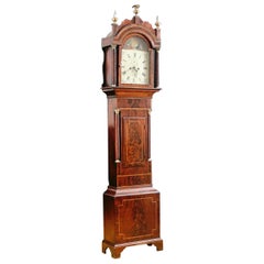 Antique Tall Case Grandfather Clock by Nathaniel Edgecombe, Bristol, England, circa 1835