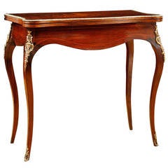 Belle ÉPoque French Game Table with Ormolu Mounts 12