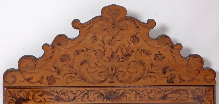 Netherlands Antilles 18th Century Dutch Marquetry Mirror from Curacao in the West Indies