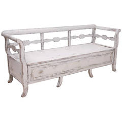 Karl Johan Swedish Bed Bench, circa 1820